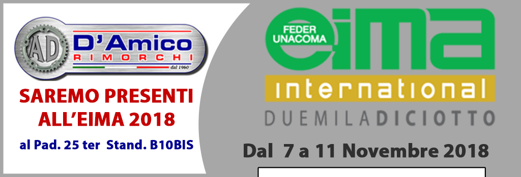 damico rimorchi eima 2016 fiera novembre